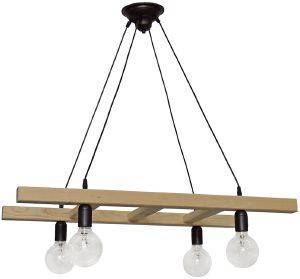   HERONIA LIGHTING SKALA/4L WOOD CABLE   8082CM