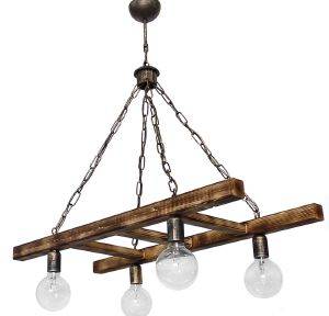   HERONIA LIGHTING SKALA/4L CHAIN  BRONZE 8082CM