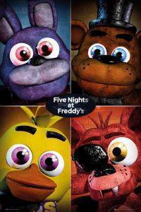 POSTER FIVE-NIGHTS-AT-FREDDY\'S-QUAD 61 X 91.5 CM POSTER FIVE-NIGHTS-AT-FREDDY\'S-QUAD 61 X 91.5 CM
