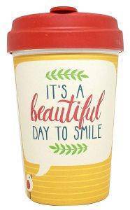 ΠΟΤΗΡΙ BAMBOOCUP BEAUTIFUL SMILE ΚΙΤΡΙΝΟ 403ML ΠΟΤΗΡΙ BAMBOOCUP BEAUTIFUL SMILE ΚΙΤΡΙΝΟ 403ML