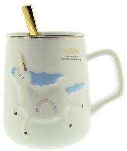 ΚΟΥΠΑ SPACECOW UNICORN ΜΠΛΕ 360ML ΚΟΥΠΑ SPACECOW UNICORN ΜΠΛΕ 360ML