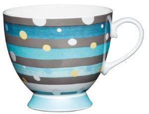 ΚΟΥΠΑ KITCHEN CRAFT SPOT STRIPE ΠΟΡΣΕΛΑΝΗ ΜΕ ΠΟΔΙ 400ML ΚΟΥΠΑ KITCHEN CRAFT SPOT STRIPE ΠΟΡΣΕΛΑΝΗ ΜΕ ΠΟΔΙ 400ML