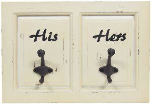 ΚΡΕΜΑΣΤΡΑ MSA ΑΝΤΙΚΕ HIS/ HERS ΛΕΥΚΟ 35.5X25.5X6CM ΚΡΕΜΑΣΤΡΑ MSA ΑΝΤΙΚΕ HIS/ HERS ΛΕΥΚΟ 35.5X25.5X6CM