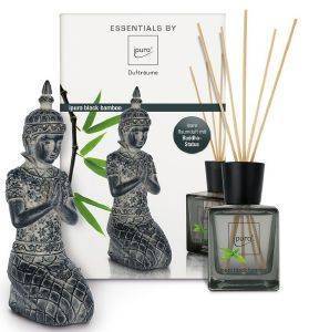   IPURO BLACK BAMBOO GIFTSET 200ML+MINI BUDDHA