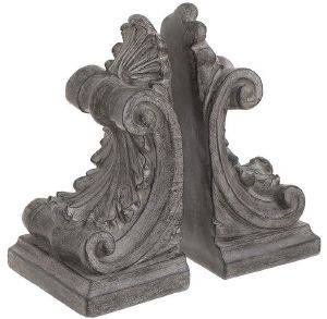 ΒΙΒΛΙΟΣΤΑΤΗΣ INART POLYRESIN ANTIKE ΓΚΡΙ 19Χ11Χ19CM ΒΙΒΛΙΟΣΤΑΤΗΣ INART POLYRESIN ANTIKE ΓΚΡΙ 19Χ11Χ19CM