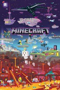 POSTER  MINECRAFT WORLD BEYOND 61 X 91.5 CM