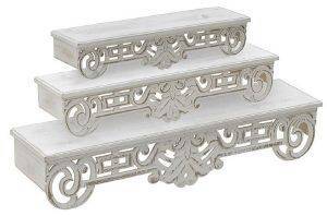   INART WOODEN WALL SHELF WHITE  701715CM