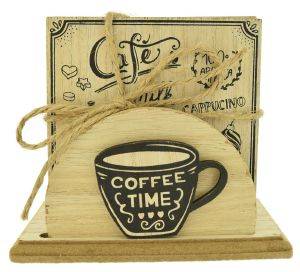 ΣΟΥΒΕΡ ETOILE COFFEE TIME ME ΒΑΣΗ ΞΥΛΟ ΜΠΕΖ 6ΤΜΧ 10CM ΣΟΥΒΕΡ ETOILE COFFEE TIME ME ΒΑΣΗ ΞΥΛΟ ΜΠΕΖ 6ΤΜΧ 10CM