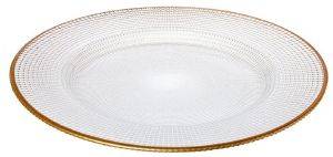 ΠΙΑΤΕΛΑ CRYSPO TRIO PERGE GOLD ΣΤΡΟΓΓΥΛΗ ΓΥΑΛΙ 33CM ΠΙΑΤΕΛΑ CRYSPO TRIO PERGE GOLD ΣΤΡΟΓΓΥΛΗ ΓΥΑΛΙ 33CM