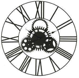 ΡΟΛΟΙ ΤΟΙΧΟΥ INART METAL WALL CLOCK BLACK 81CM ΡΟΛΟΙ ΤΟΙΧΟΥ INART METAL WALL CLOCK BLACK 81CM