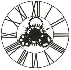    INART METAL WALL CLOCK BLACK 81CM