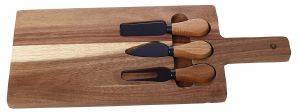 ΤΥΡΙΕΡΑ CRYSPO TRIO CHEESE ACACIA RECT 4ΤΜΧ 40X16CM ΤΥΡΙΕΡΑ CRYSPO TRIO CHEESE ACACIA RECT 4ΤΜΧ 40X16CM