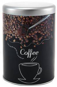 CHIOS HELLAS ΒΑΖΟ ΑΠΟΘΗΚΕΥΣΗΣ CHIOS HELLAS RETRO COFFEE ΜΕΤΑΛΛΟ ΜΑΥΡΟ CM