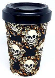 BAMBOO ΠΟΤΗΡΙ BAMBOOCUP SKULLS AND ROSES REUSABLE 403ML