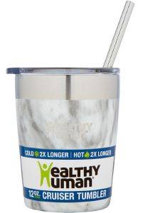 HEALTHY HUMAN ΠΟΤΗΡΙ HEALTHY HUMAN CRUISER TUMBLER ΑΝΟΞΕΙΔΩΤΟ ΑΤΣΑΛΙ 18/8 STONE WHITE 355ML