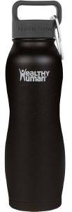    HEALTHY HUMAN CURVE WATER BOTTLE PURE BLACK 621ML