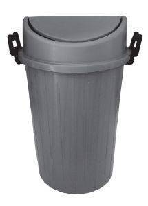 ΚΑΔΟΣ ΑΠΟΡΡΙΜΑΤΩΝ ETPLAST ΠΛΑΣΤΙΚΟ ΠΑΛΛΟΜΕΝΟ ΚΑΠΑΚΙ ΓΚΡΙ 45L (43Χ66CM) ΚΑΔΟΣ ΑΠΟΡΡΙΜΑΤΩΝ ETPLAST ΠΛΑΣΤΙΚΟ ΠΑΛΛΟΜΕΝΟ ΚΑΠΑΚΙ ΓΚΡΙ 45L (43Χ66CM)