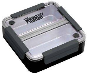 HEALTHY HUMAN ΔΟΧΕIO ΦΑΓΗΤΟY 1.7L HEALTHY HUMAN ON THE GO BENTO BOX BLACK 20X20X6CM