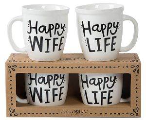 ΚΟΥΠΕΣ NATURAL LIFE ΚΕΡΑΜΙΚH ΛΕΥΚΟ HAPPY 2ΤΜΧ 440ML ΚΟΥΠΕΣ NATURAL LIFE ΚΕΡΑΜΙΚH ΛΕΥΚΟ HAPPY 2ΤΜΧ 440ML