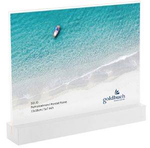 ΚΟΡΝΙΖΑ GOLDBUCH SOLID ΠΛΑΣΤΙΚΗ ΜΕ ΞΥΛΙΝΗ ΒΑΣΗ ΛΕΥΚΟ 13X18CM