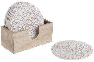 ΣΟΥΒΕΡ INART COASTER ΜΕ ΒΑΣΗ ΞΥΛΟ ΑΝΤΙΚΕ ΛΕΥΚΟ 6ΤΜΧ 11Χ10Χ4CM ΣΟΥΒΕΡ INART COASTER ΜΕ ΒΑΣΗ ΞΥΛΟ ΑΝΤΙΚΕ ΛΕΥΚΟ 6ΤΜΧ 11Χ10Χ4CM