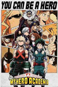 POSTER  PYRAMID INTERNATIONAL  MY HERO ACADEMIA BE A HERO   61 X 91.5 CM