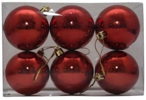 ΧΡΙΣΤΟΥΓΕΝΝΙΑΤΙΚΕΣ ΜΠΑΛΕΣ CHRISTMAS ΠΛΑΣΤΙΚΟ ΚΟΚΚΙΝΟ 6ΤΜΧ 6CM ΧΡΙΣΤΟΥΓΕΝΝΙΑΤΙΚΕΣ ΜΠΑΛΕΣ CHRISTMAS ΠΛΑΣΤΙΚΟ ΚΟΚΚΙΝΟ 6ΤΜΧ 6CM