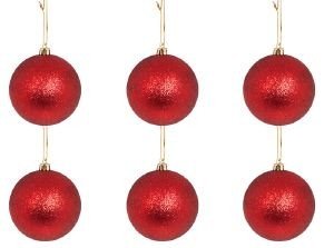 ΧΡΙΣΤΟΥΓΕΝΝΙΑΤΙΚΕΣ ΜΠΑΛΕΣ CHRISTMAS ΓΚΛΙΤΕΡ ΠΛΑΣΤΙΚΟ ΚΟΚΚΙΝΟ 6ΤΜΧ 8CM ΧΡΙΣΤΟΥΓΕΝΝΙΑΤΙΚΕΣ ΜΠΑΛΕΣ CHRISTMAS ΓΚΛΙΤΕΡ ΠΛΑΣΤΙΚΟ ΚΟΚΚΙΝΟ 6ΤΜΧ 8CM
