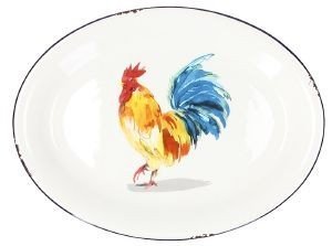 TOGNANA ΠΙΑΤΕΛΑ TOGNANA CASCINALE BLUE ΟΒΑΛ ΚΕΡΑΜΙΚΗ 38CM