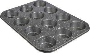 ΦΟΡΜΑ CUPCAKES/MUFFINS ESTIA ΑΝΤΙΚΟΛΛΗΤΙKH STONE 12ΘΕΣΕΩΝ 35.3X26.5X3CM ΦΟΡΜΑ CUPCAKES/MUFFINS ESTIA ΑΝΤΙΚΟΛΛΗΤΙKH STONE 12ΘΕΣΕΩΝ 35.3X26.5X3CM