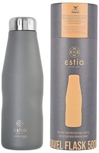 ΜΠΟΥΚΑΛΙ ΘΕΡΜΟΣ SAVE THE AEGEAN TRAVEL FLASK FJORD GREY (500ML)