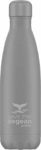   SAVE THE AEGEAN TRAVEL FLASK  GREY   500ML