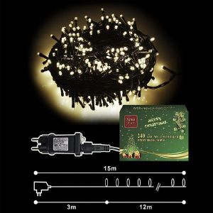ΧΡΙΣΤΟΥΓΕΝΝΙΑΤΙΚA ΛΑΜΠΑΚΙΑ 240 LED ΛΕΥΚΟ ΘΕΡΜΟ ME CONTROLLER 8 ΠΡΟΓΡΑΜΜΑΤΩΝ 15M ΧΡΙΣΤΟΥΓΕΝΝΙΑΤΙΚA ΛΑΜΠΑΚΙΑ 240 LED ΛΕΥΚΟ ΘΕΡΜΟ ME CONTROLLER 8 ΠΡΟΓΡΑΜΜΑΤΩΝ 15M