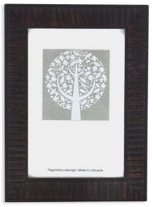 ΚΟΡΝΙΖΑ PHOTO FRAMES GRETA PS ΠΛΑΣΤΙΚΗ DARK BROWN 10X15CM