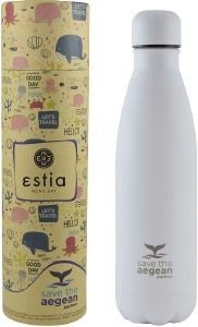 ΜΠΟΥΚΑΛΙ ΘΕΡΜΟΣ SAVE THE AEGEAN TRAVEL FLASK WHITE MATTE 500ML ΜΠΟΥΚΑΛΙ ΘΕΡΜΟΣ SAVE THE AEGEAN TRAVEL FLASK WHITE MATTE 500ML