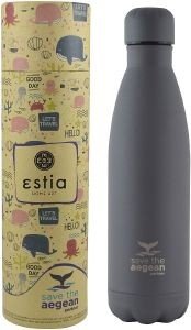 ΜΠΟΥΚΑΛΙ ΘΕΡΜΟΣ SAVE THE AEGEAN TRAVEL FLASK GREY MATTE 750ML ΜΠΟΥΚΑΛΙ ΘΕΡΜΟΣ SAVE THE AEGEAN TRAVEL FLASK GREY MATTE 750ML
