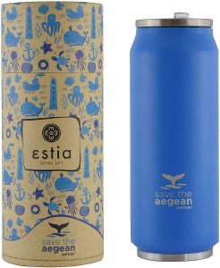   SAVE THE AEGEAN COFFEE FLASK OCEAN BLUE 500ML