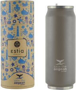   SAVE THE AEGEAN COFFEE FLASK GREY MATTE 500ML