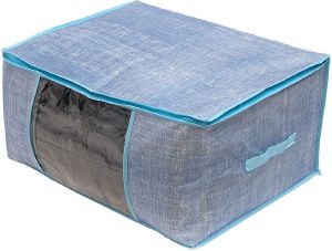 ΘΗΚΗ ΦΥΛΑΞΗΣ ESTIA LINEN ΜΠΛΕ 60X45X30CM ΘΗΚΗ ΦΥΛΑΞΗΣ ESTIA LINEN ΜΠΛΕ 60X45X30CM