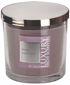 GALA ΑΡΩΜΑΤΙΚΟ ΚΕΡΙ ΣΕ ΒΑΖΟ LUXURY MINNESOTA 8X9CM BLACK CASHMERE