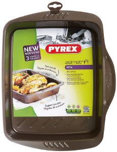 PYREX ΤΑΨΙ PYREX ASIMETRIA ΑΝΤΙΚΟΛΛΗΤΙΚΟ ΑΛΟΥΜΙΝΙΟΥ ΟΡΘΟΓΩΝΙΟ 35Χ27CM