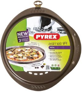 PYREX ΤΑΨΙ ΠΙΤΣΑΣ PYREX ASIMETRIA ΑΝΤΙΚΟΛΛΗΤΙΚΟ ΑΛΟΥΜΙΝΙΟΥ ΣΤΡΟΓΓΥΛΟ 32CM