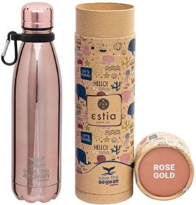   SAVE THE AEGEAN TRAVEL FLASK ROSE GOLD 500ML