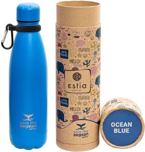   SAVE THE AEGEAN TRAVEL FLASK OCEAN BLUE  500ML