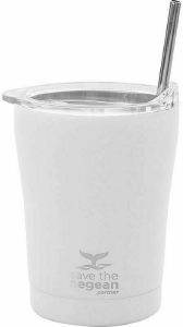 ΠΟΤΗΡΙ ΘΕΡΜΟΣ COFFEE MUG SAVE THE AEGEAN ΜΕ ΚΑΛΑΜΑΚΙ FROST WHITE 0.35LT ΠΟΤΗΡΙ ΘΕΡΜΟΣ COFFEE MUG SAVE THE AEGEAN ΜΕ ΚΑΛΑΜΑΚΙ FROST WHITE 0.35LT