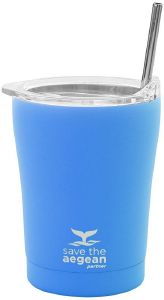   COFFEE MUG SAVE THE AEGEAN    OCEAN BLUE 0.35LT