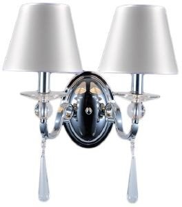 ΦΩΤΙΣΤΙΚΟ ΕΠΙΤΟΙΧΙΟ ACA LIGHTING AD90042W ΚΡΥΣΤΑΛΛΟ ΑΣΗΜΙ ΚΑΠΕΛΟ