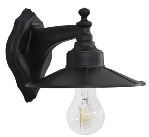 ΦΩΤΙΣΤΙΚΟ ΕΠΙΤΟΙΧΙΟ HERONIA LIGHTING LP-150AΝ-S ΠΛΑΣΤΙΚΟ ΜΑΥΡΟ 14.5X24X18CM