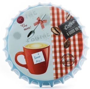 ΜΕΤΑΛΛΙΚΟ ΚΑΠΑΚΙ ΔΙΑΚΟΣΜΗΤΙΚΟ ΤΟΙΧΟΥ CHIOS HELLAS COFFEE 32 CM ΜΕΤΑΛΛΙΚΟ ΚΑΠΑΚΙ ΔΙΑΚΟΣΜΗΤΙΚΟ ΤΟΙΧΟΥ CHIOS HELLAS COFFEE 32 CM