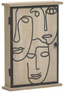 ΚΛΕΙΔΟΘΗΚΗ INART ΠΡΟΣΩΠΑ ΞΥΛΙΝΗ NATURAL/ΜΑΥΡΗ 20Χ6Χ28CM ΚΛΕΙΔΟΘΗΚΗ INART ΠΡΟΣΩΠΑ ΞΥΛΙΝΗ NATURAL/ΜΑΥΡΗ 20Χ6Χ28CM